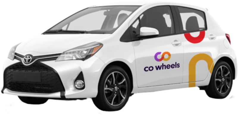 Co Wheel car club Toyota Yaris shared car